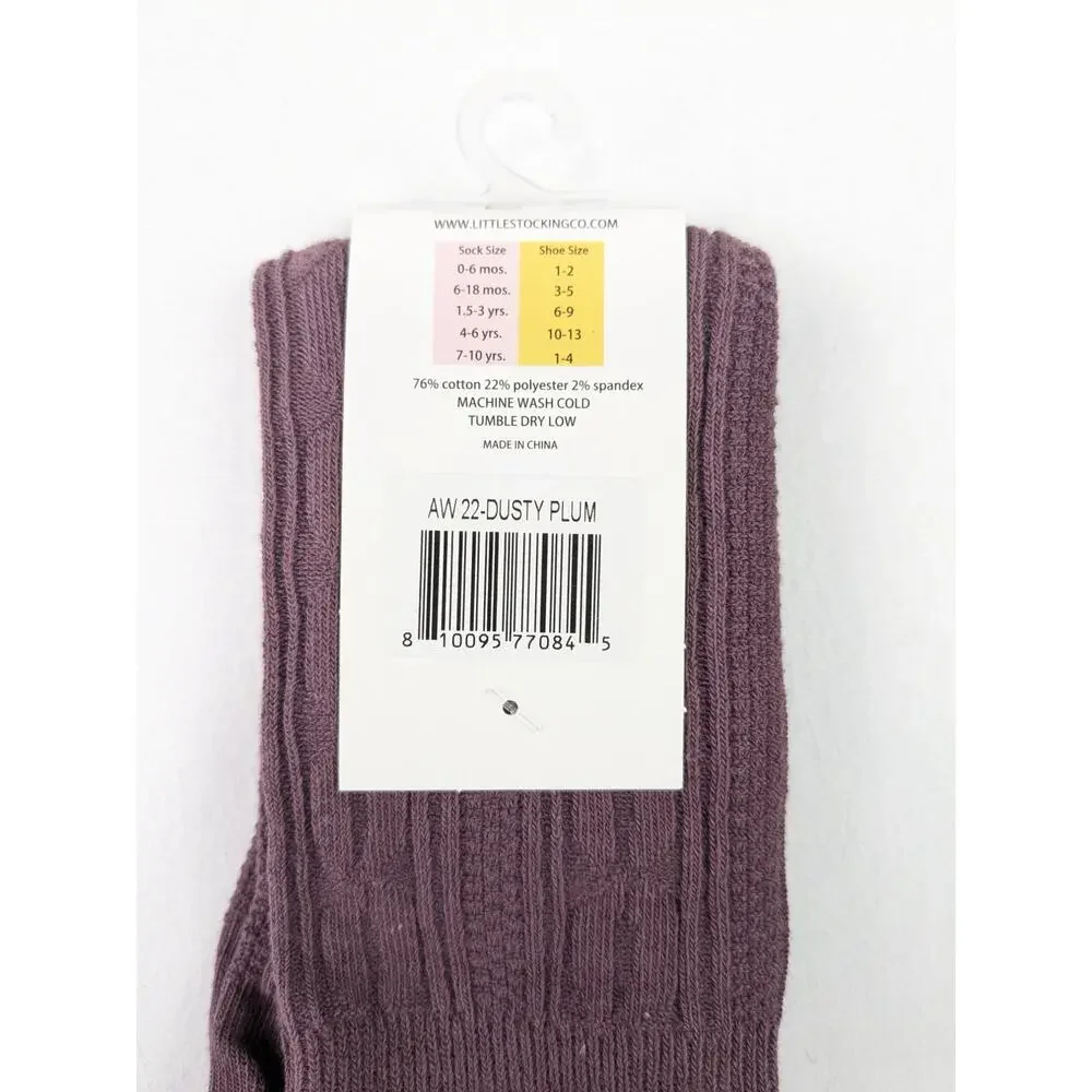 Little Stocking Dusty Plum Knee Socks 4-6 Year